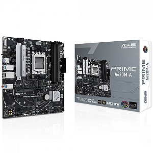 Placa Mãe Asus Prime A620M-A, Chipset A620, AMD AM5, MATX, DDR5, 90MB1F10-M0EAY0