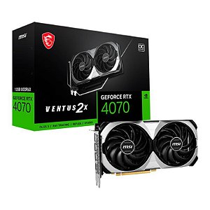 PLACA DE VIDEO MSI GEFORCE RTX 4070 VENTUS 2X OC, 12GB, GDDR6X