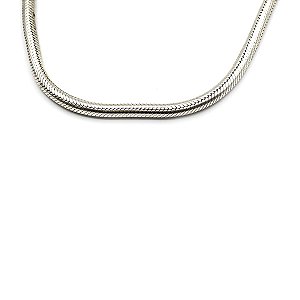 Corrente de Prata snake 55 cm