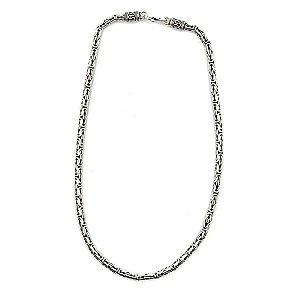 Corrente de Prata Indiana Trabalhada 47 cm