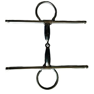 Bridão Inox Bocal De Ferro Colina Grosso Para Freio Cavalo