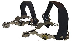 Espora Catucador Gonzaga Country Aço Inox Para Botas Botinas Cavalgada De Luxo