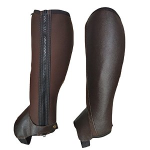 Perneira de Couro e Neoprene