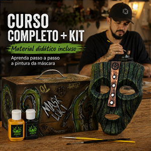 Curso Completo The Mask + Kit de Pintura | Com Bônus Presencial para os 10 Primeiros
