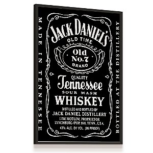Quadro Decorativo Jack Daniels Bebida Vintage