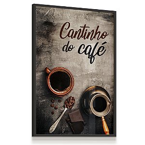 Quadro Decorativo Café Com Chocolate Coffee Xícara Cantinho do Café