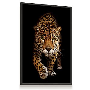 Quadro Decorativo Onça Pintada Animal Felino Selvagem