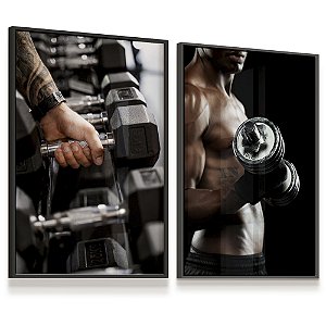Quadro Decorativo Musculação Fitness Academia Malhação Motivação