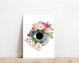 Quadro Decorativo Oftalmologia Oftalmologista Iris Olho Globo Ocular  Medicina