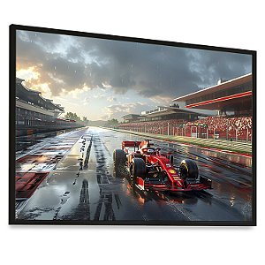 Quadro  Decorativo Carro Corrida Fórmula 1 Pintura Automobilismo Gp