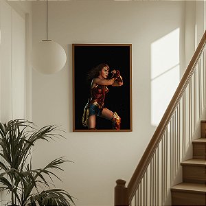 Quadro Decorativo Mulher Maravilha DC Woman Cinema