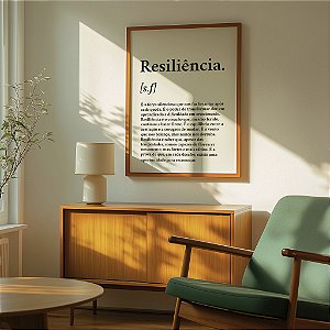 Quadro Decorativo Significado de Resiliência Adaptar-se Mudanças Motivação