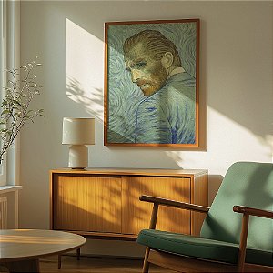 Quadro  Decorativo Vincent Van Gogh Pintor Auto Retrato Pintura