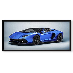 Quadro Decorativo Carro Lamborghini Aventador LP 780-4 Corrida 103x53