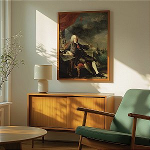 Quadro  Decorativo O Marquês de Pombal História Arte Pintura