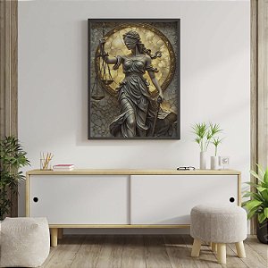 Quadro Decorativo Justiça Deusa do Direito Advocacia Advogado Advocacia