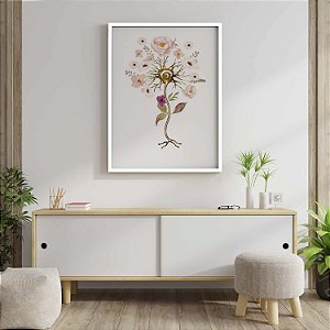 Quadro Decorativo células neuronais, neurologia neurônios Medicina Psicologia