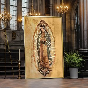 Quadro Decorativo Nossa Senhora de Guadalupe Religião Oração