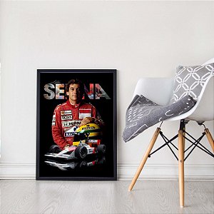 Quadro Decorativo Fórmula 1 Capacete Senna Automobilismo