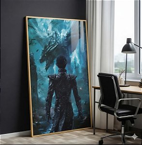 Quadro Decorativo Empyrean Guerra Xaden e Sgaeyl 4º Asa Livros Book