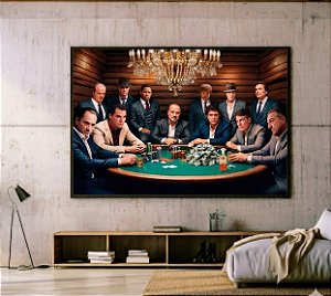 Quadro Decorativo Gangster Cassino Negócios Famosos Filme Poder