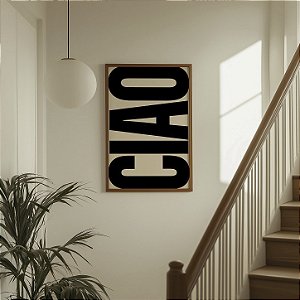 Quadro Decorativo Ciao Itália Retrô Vintage La casa de Papel Série