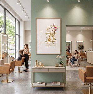Quadro Decorativo Capilar Cabelo Estética Dermatologia Estética