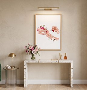 Quadro Decorativo Unhas Pintadas Salão Beleza Spa Manicure Flores