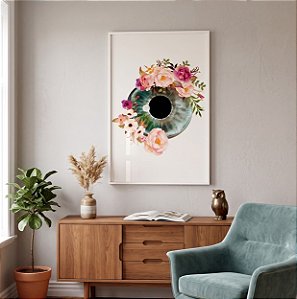 Quadro Decorativo Oftalmologia Oftalmologista Iris Olho Globo Ocular Medicina Optometria