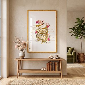 Quadro Decorativo Sistema Digestório Estômago Intestino Medicina Gastroenterologia