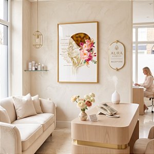Quadro Decorativo Estética Músculos Facial Dermatologia Botox Medicina