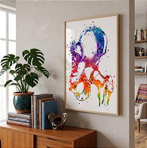Quadro Decorativo Articulação Quadril Anatomia Ortopédico Medicina Ossos Pelve e Fêmur