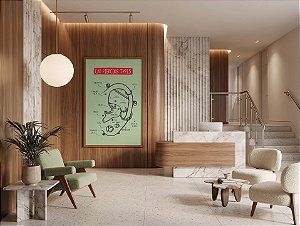 Quadro Decorativos Estúdio Body Piercing Orelha Pontos Perfurações