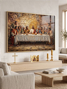 Quadro Decorativo Religioso A Última Santa Ceia De Jesus Cristo Arte Sacra
