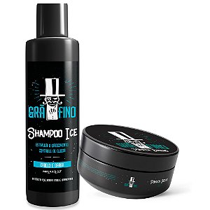 Kit Grã-Fino Shampoo + Pomada Brilho