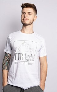 Camiseta Algodão TTR  MONTANHA - Branca