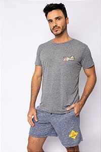 Camiseta Poliamida MESCLA  BIGTRAIL - Cinza