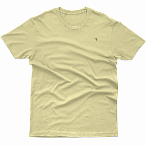 CAMISETA INFANTO JUVENIL BEGE LOGO STILIZADA