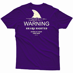 CAMISETA INFANTO JUVENIL ROXA SHARK