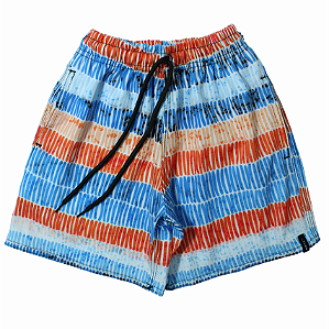 SHORT ELÁSTICO INFANTO JUVENIL FULL PRINT LISTRAS - BOARDSHORT