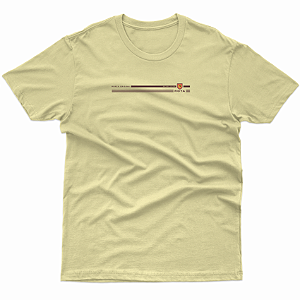 CAMISETA INFANTO JUVENIL BEGE LISTRA BRASÃO