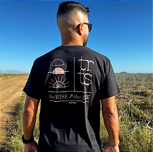 T-SHIRT ADULTO PRETA THE RISE, THE SINE