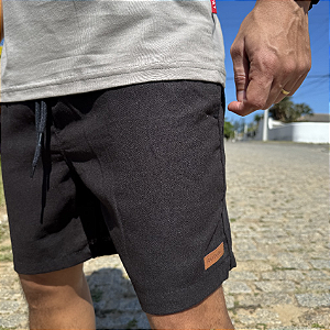 SHORT ADULTO LINHO PRETO