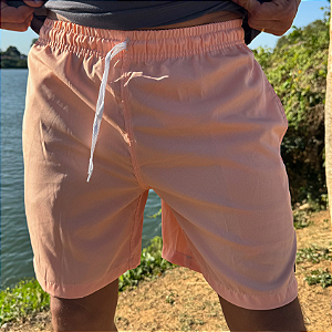 SHORT ADULTO ELASTANO SALMÃO