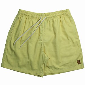 SHORT ADULTO LINHO AMARELO