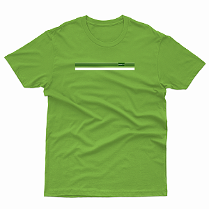 T-SHIRT ADULTO MAÇÃ VERDE FAIXA