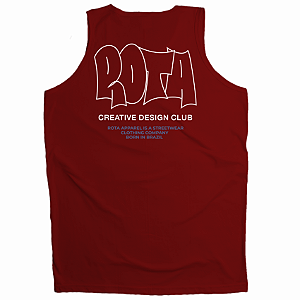 REGATA ADULTO VERMELHA CREATIVE DESIGN - TANK TOP