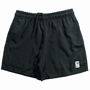 SHORT ELASTANO PRETO INFANTO JUVENIL