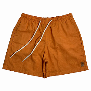 SHORT ADULTO MILÃO LINHO CENOURA