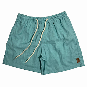 SHORT ADULTO MILÃO LINHO VERDE ÁGUA